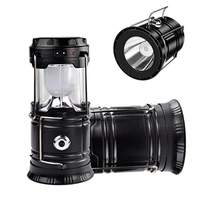 ⛺️50% OFF NOW! Solar Camping Lantern‑ Rechargeable Collapsible LED Lamp, IPX4 Waterproof Light with Magnetic Base & Foldable Hanging Hook for Outdoor Emergency