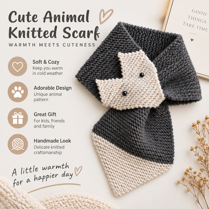Fox Scarf Knitting Pattern